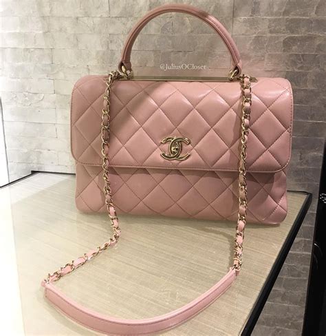 pink chanel bag price|Chanel pink top handle bag.